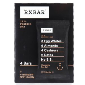 Comprar barras de proteínas chocolate mar sal - 4 barras rxbar preço no brasil barras de proteínas nutrição esportiva suplemento importado loja 57 online promoção -