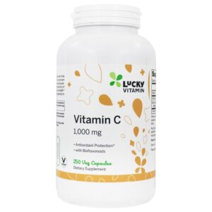 Antioxidante da vitamina C 1000 mg . - Cápsulas LuckyVitamin 250 LuckyVitamin