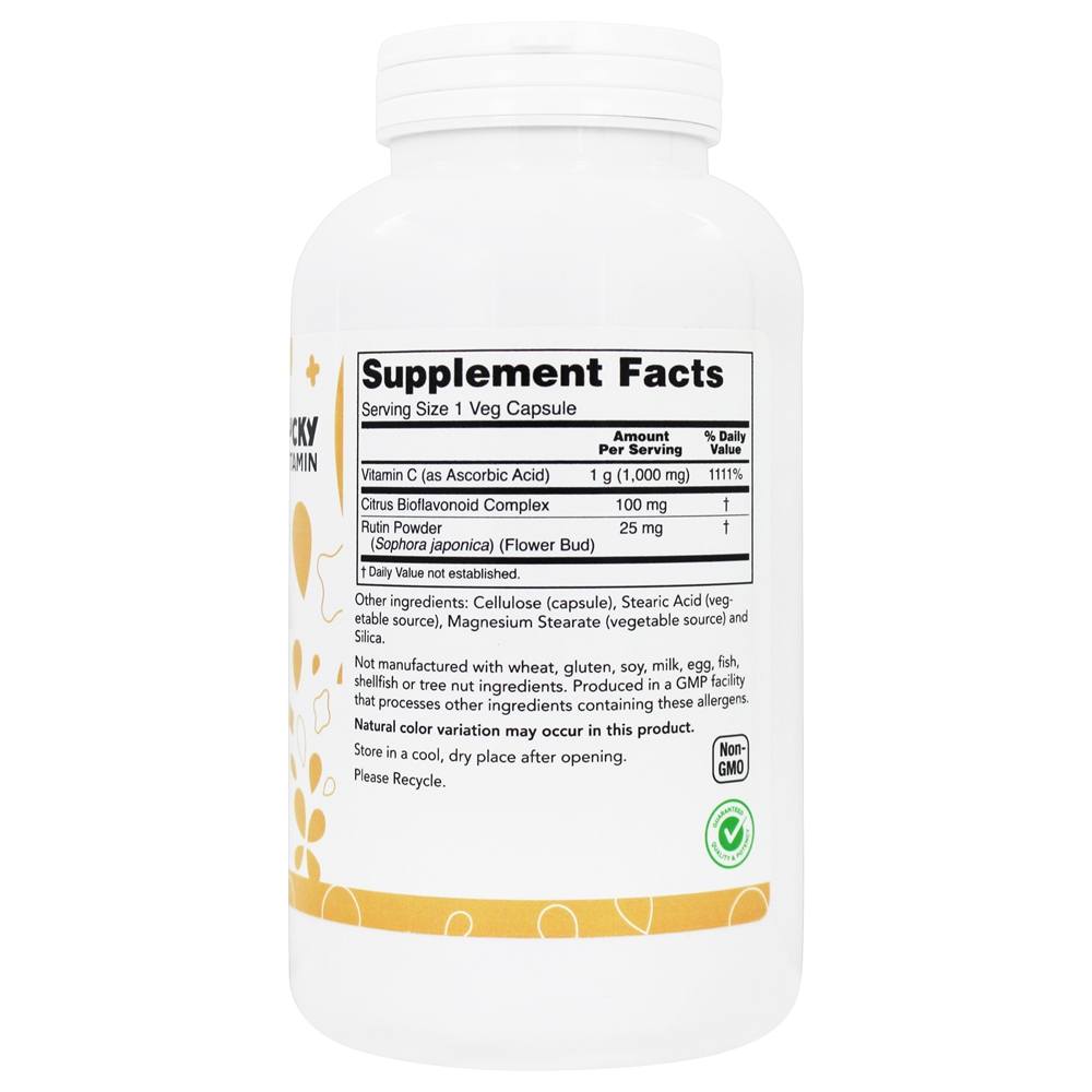 Antioxidante da vitamina C 1000 mg . - Cápsulas LuckyVitamin 250 LuckyVitamin - Imagem 2
