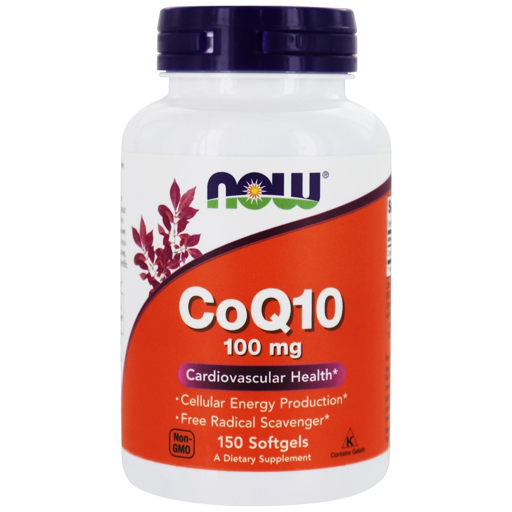 CoQ10 Para a Saúde Cardiovascular 100 mg. - 150 Softgels NOW Foods