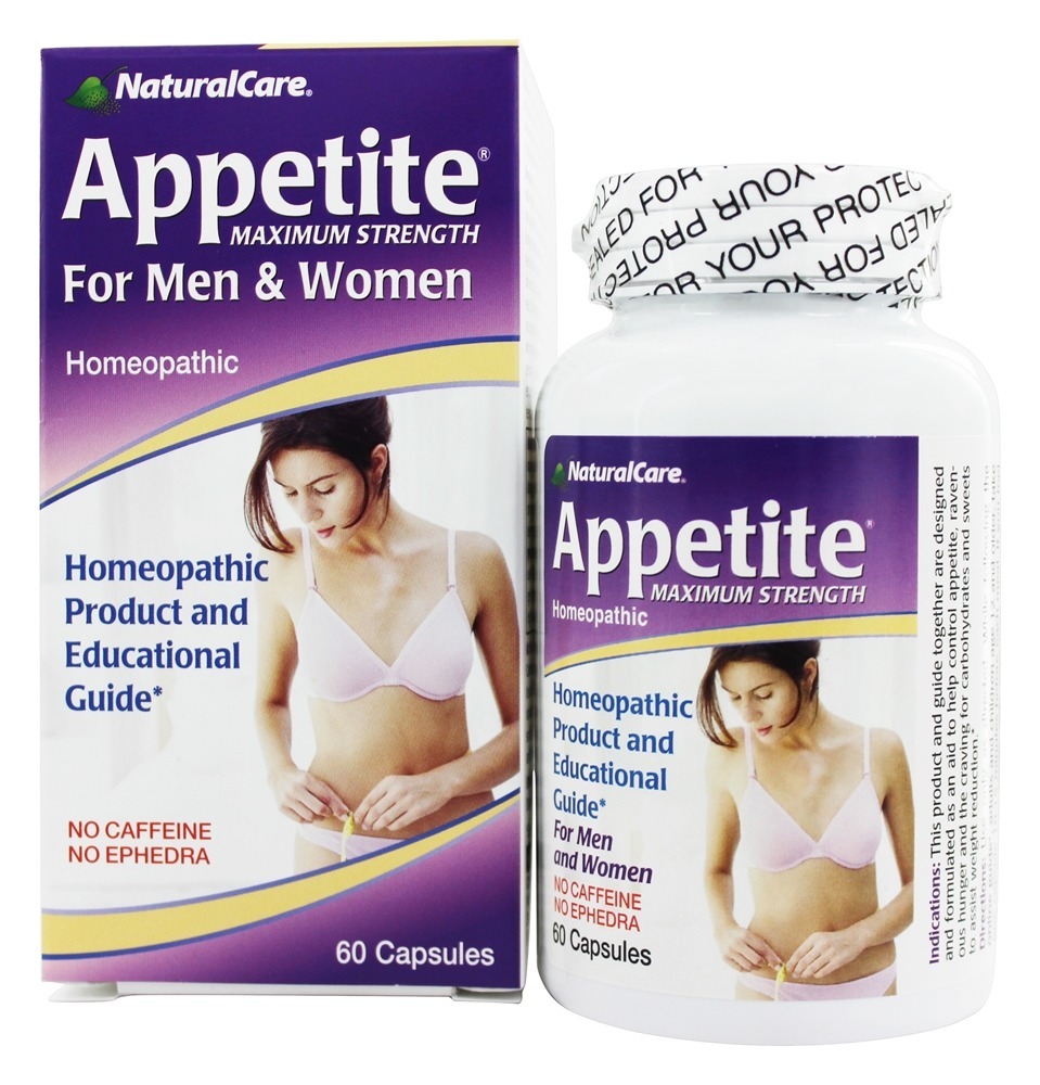 Homeopático inibidor de apetite para homens e mulheres - Cápsulas 60 NaturalCare