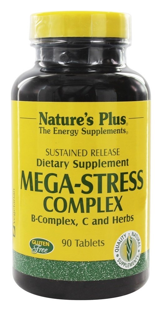 Complexo Mega-Stress Com Liberação Prolongada - 90 Tablets Natures Plus