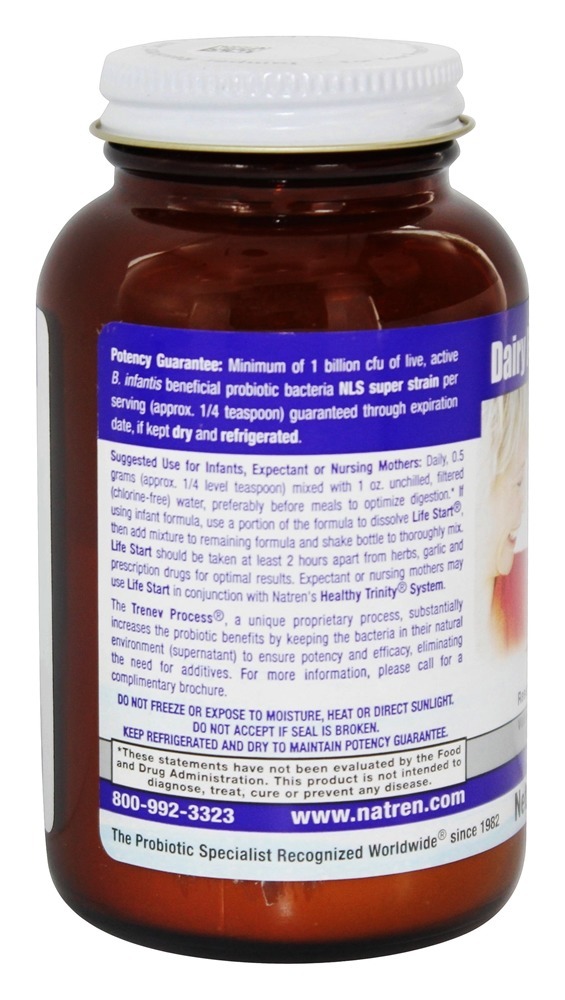 Life Start Probiótico Lácteo em Pó - 2.5 oz. Natren - Imagem 3
