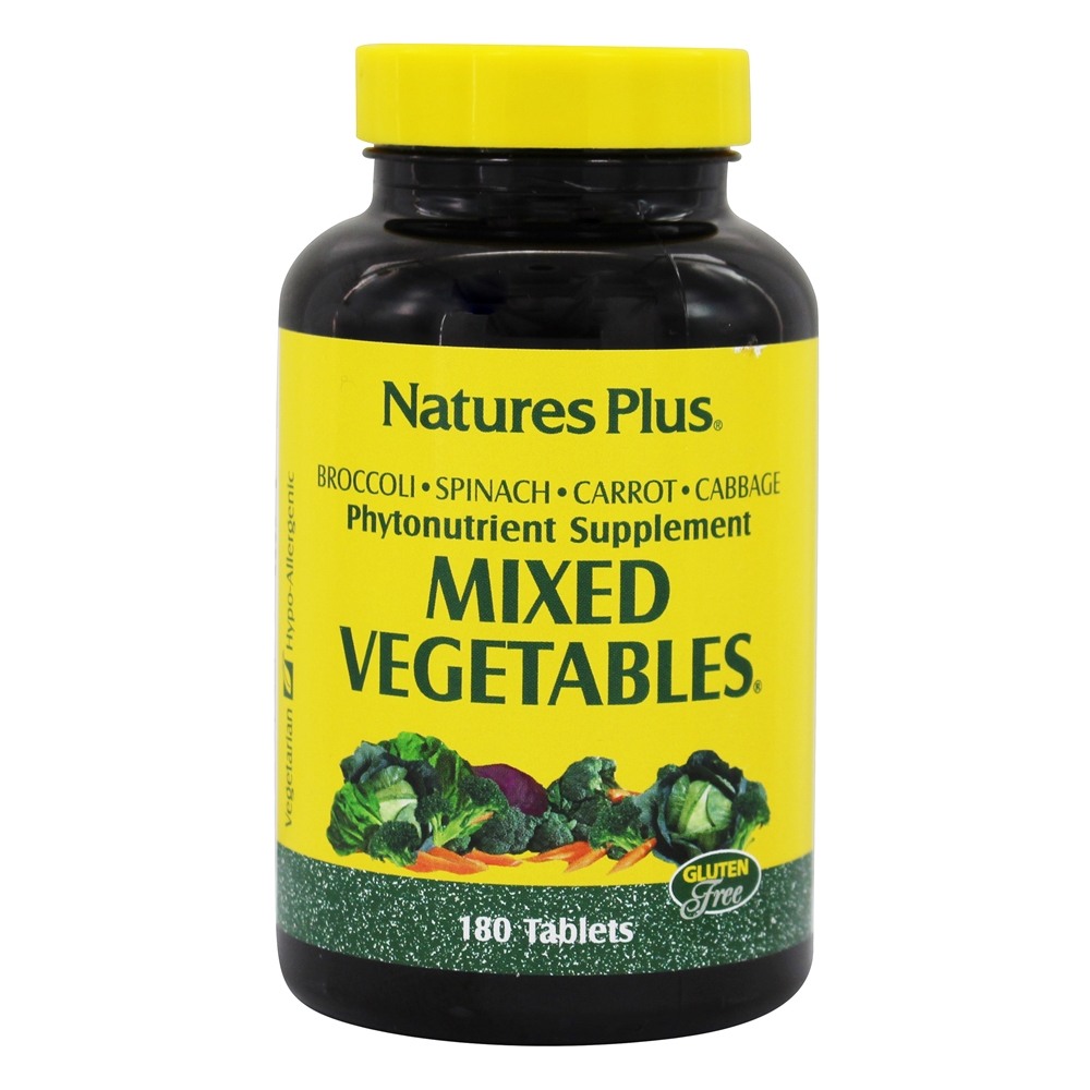 Vegetais misturados - 180 Tablets Natures Plus