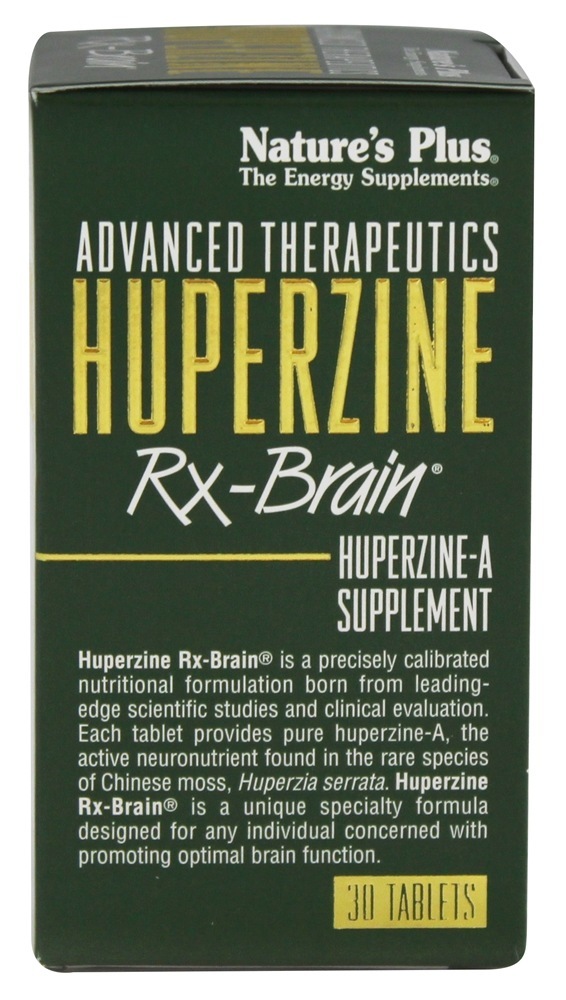 Avançado Terapêutica Huperzine RX Cérebro - 30 Tablets Natures Plus - Imagem 3