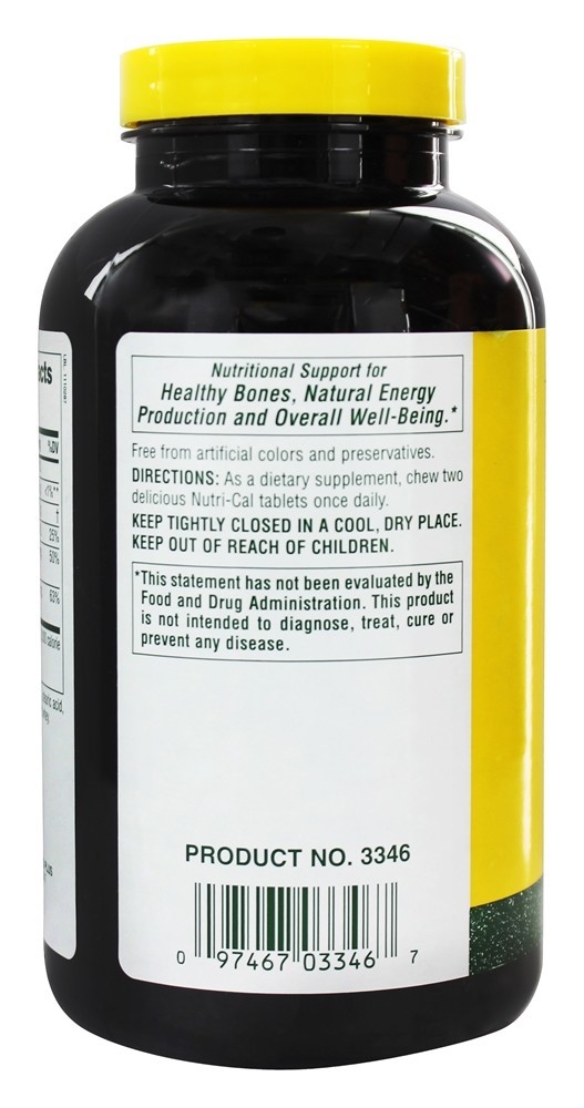 Corações Nutri-Cal Mastigáveis - 120 Tablets Natures Plus - Imagem 3
