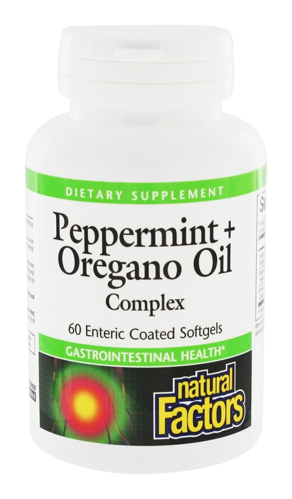 Hortelã-pimenta & Orégano óleo Complexo - 60 Softgels Natural Factors