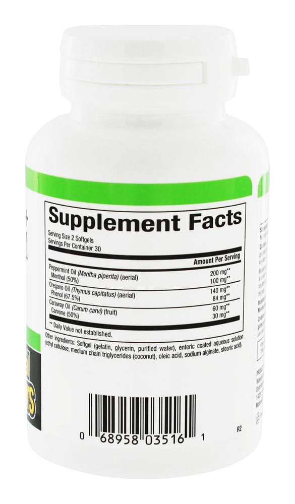 Hortelã-pimenta & Orégano óleo Complexo - 60 Softgels Natural Factors - Imagem 2