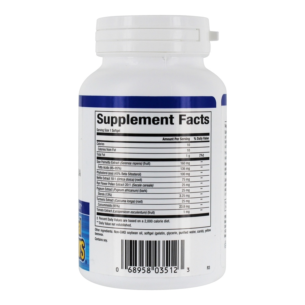 Prostate Health Complete Herbal Formula - 60 Softgels Natural Factors - Imagem 2