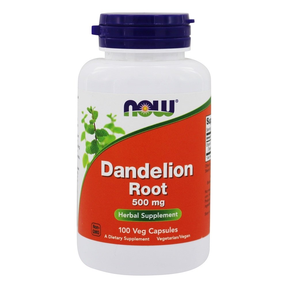 Raiz Dente-de-Leão 500 mg. - 100 Cápsula (s) vegetal (s) NOW Foods
