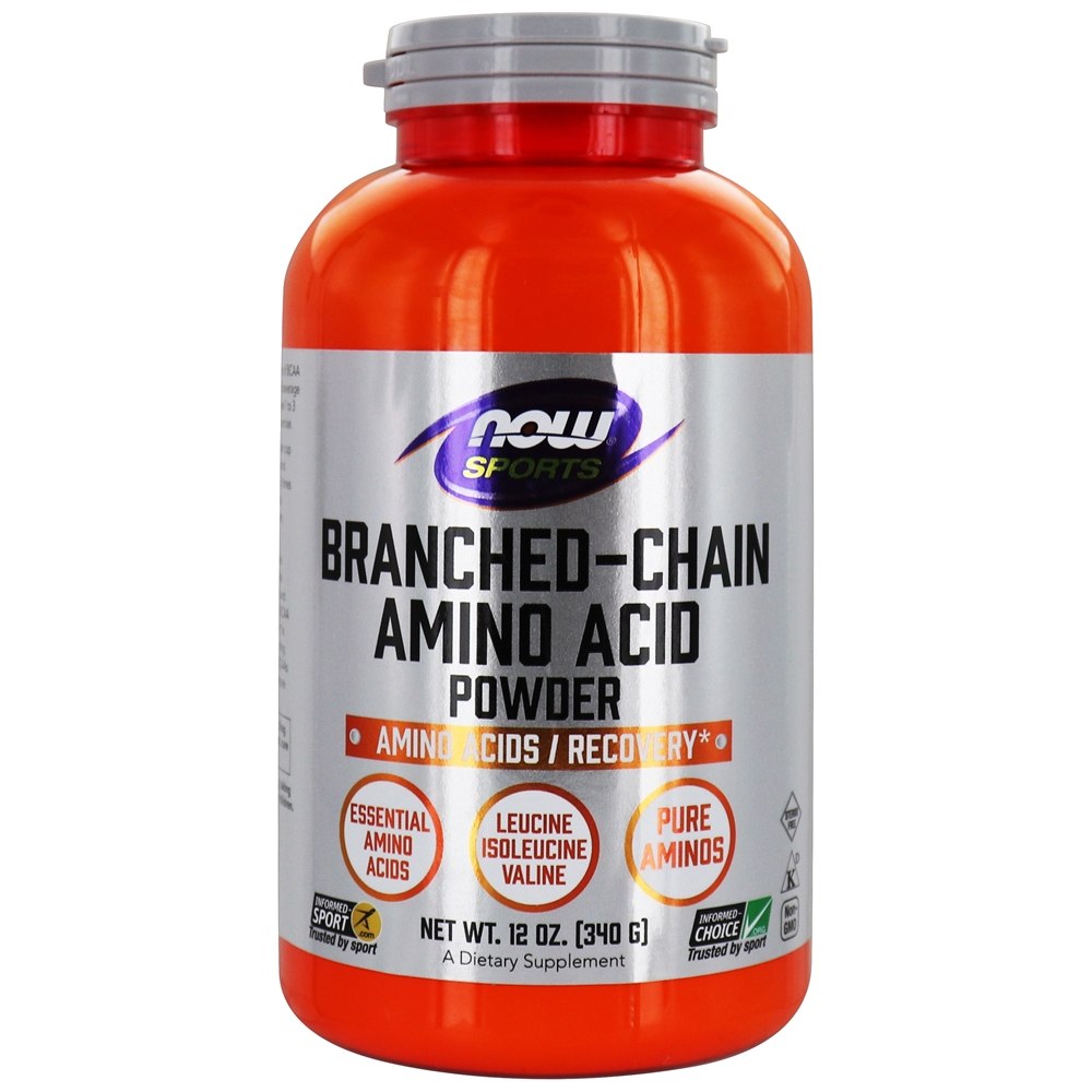 NOW Sports Ramificado cadeia aminoácido em pó - 12 oz. NOW Foods