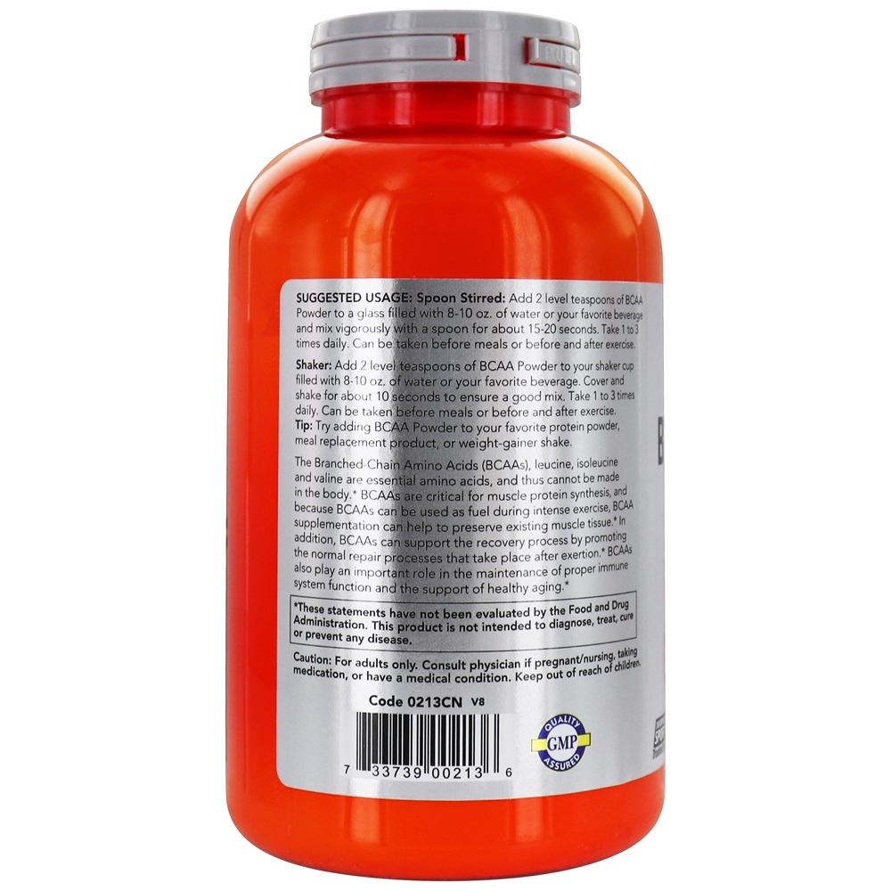 NOW Sports Ramificado cadeia aminoácido em pó - 12 oz. NOW Foods - Imagem 3