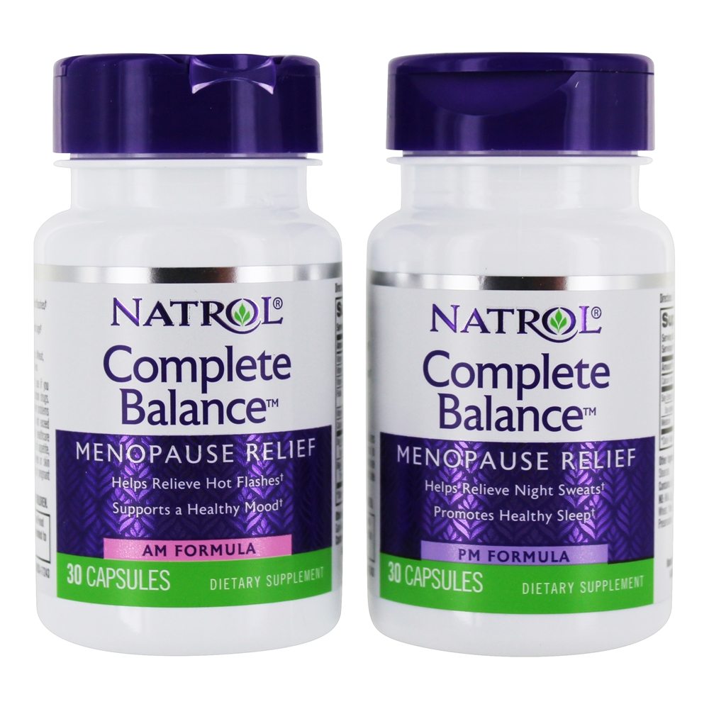 Preencha os Balance Menopausa de alívio AM e PM - Cápsulas 60 Natrol - Imagem 2