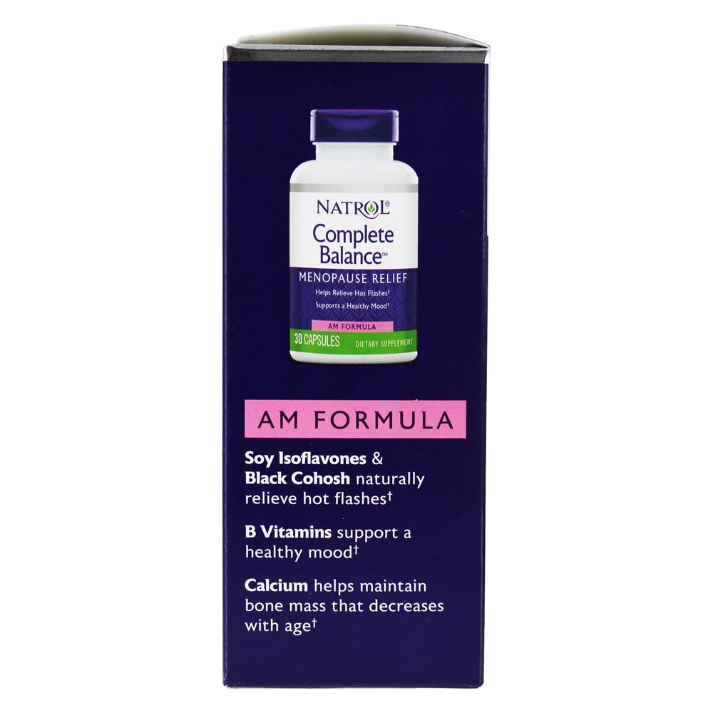 Preencha os Balance Menopausa de alívio AM e PM - Cápsulas 60 Natrol - Imagem 4