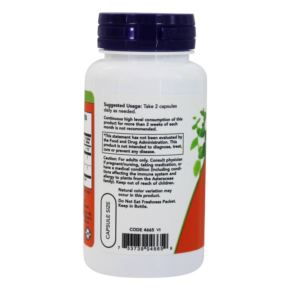 Echinacea e Goldenseal Raiz 225 mg. - Cápsulas 100 NOW Foods - Imagem 3