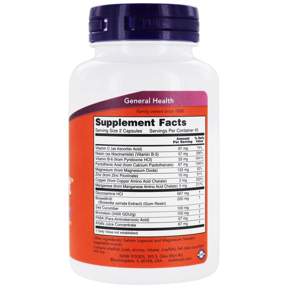 Suporte para Articulações - Cápsulas 90 NOW Foods - Imagem 2