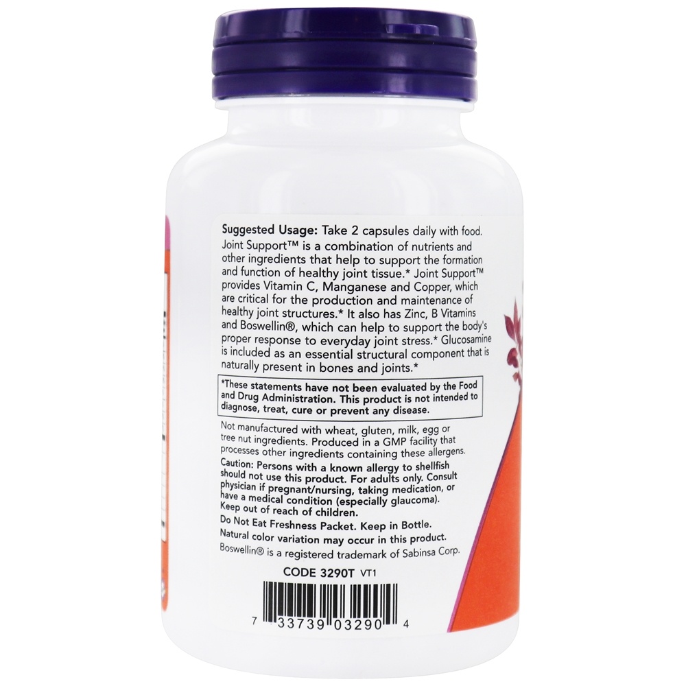 Suporte para Articulações - Cápsulas 90 NOW Foods - Imagem 3