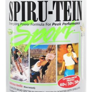 Spiru-Tein Esporte Pico Atuação Proteína Pó Baunilha - 2.3 lbs. Natures Plus