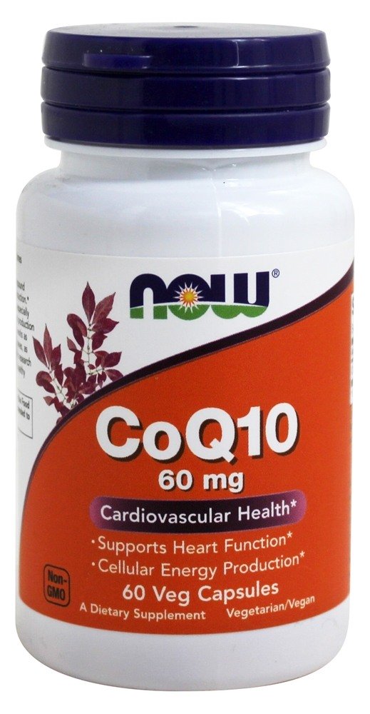 CoQ10 Para a Saúde Cardiovascular 60 mg. - 60 Cápsula (s) vegetal (s) NOW Foods