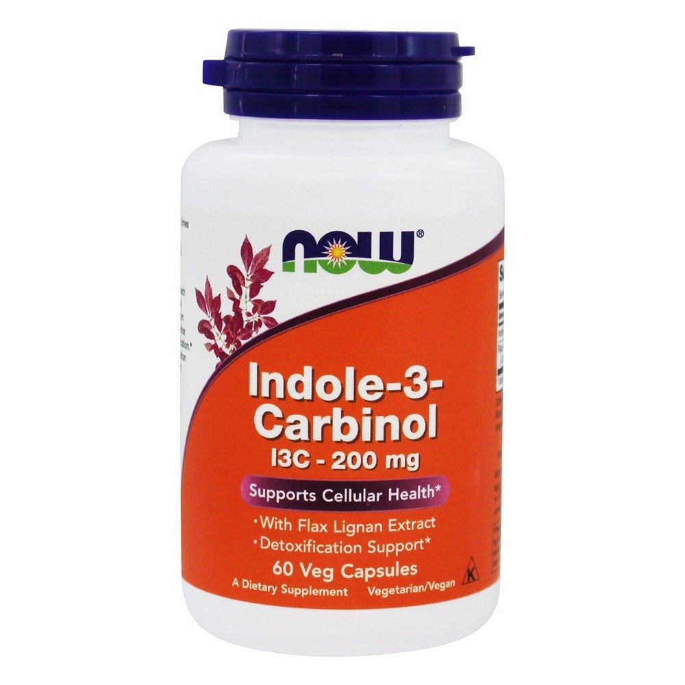 Indole-3 Carbinol (I3C) 200 mg . - 60 Cápsula (s) vegetal (s) NOW Foods