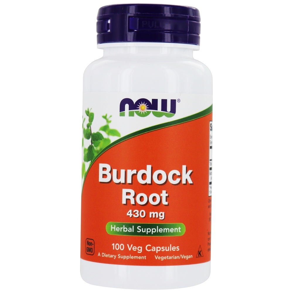 Raiz de Burdock 430 mg. - 100 Cápsula (s) vegetal (s) NOW Foods