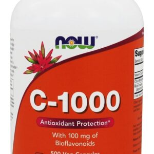 C1000 com 100mg de bioflavanoides e rutina - Cápsulas 500 NOW Foods