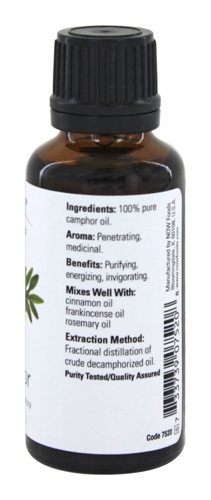 100 % Pure Óleo essencial cânfora - 1 fl. oz. NOW Foods - Imagem 2