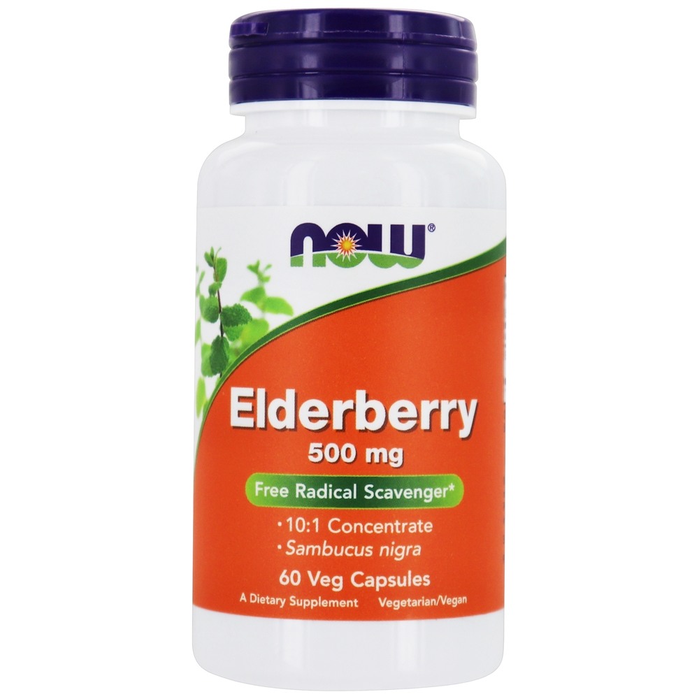 Extrato de sabugueiro 500 mg. - 60 Cápsula (s) vegetal (s) NOW Foods