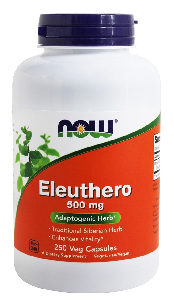 Eleuthero 500 mg. - Cápsulas 250 NOW Foods