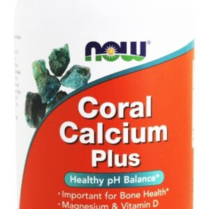 Coral Calcium Plus - Cápsulas vegetarianas 250 NOW Foods