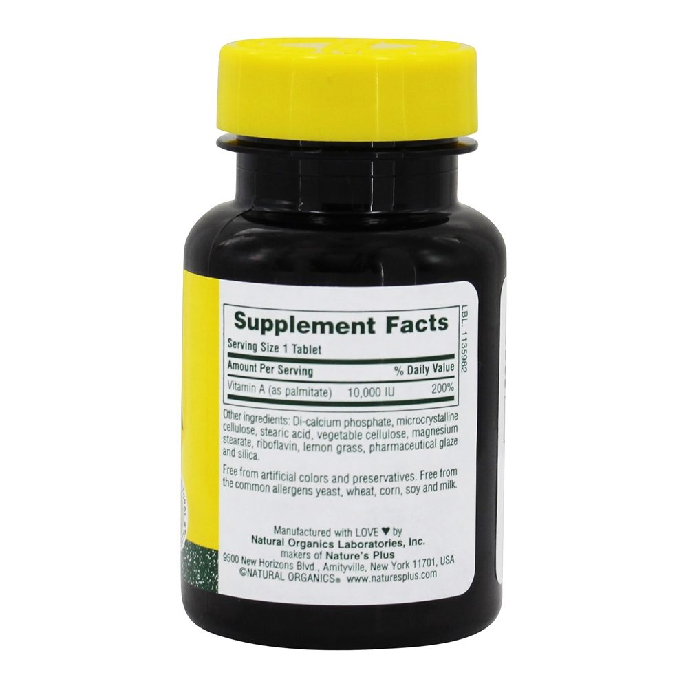 Vitamina A Dispersível em Água 10000 - 90 Tablets Natures Plus - Imagem 2