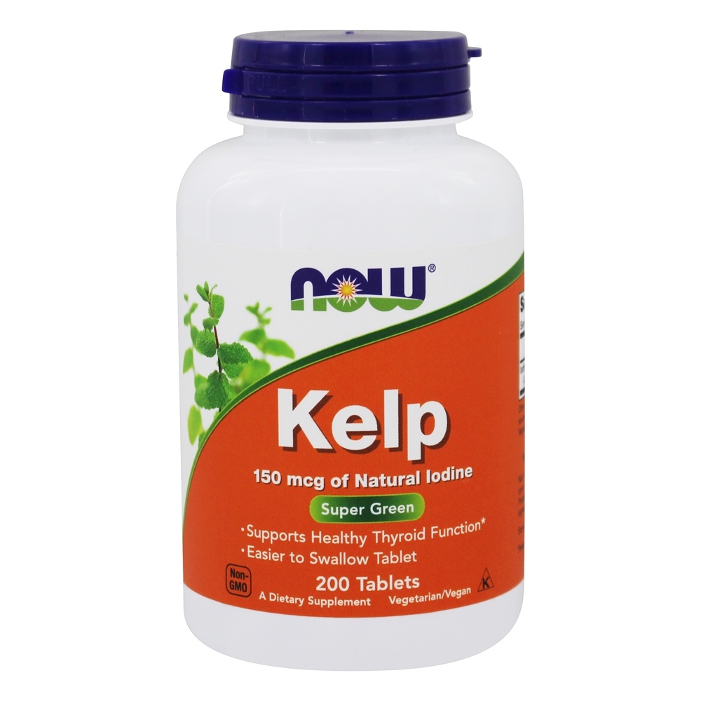 Kelp Iodo Vegetariano 150 mcg. - 200 Tablets NOW Foods