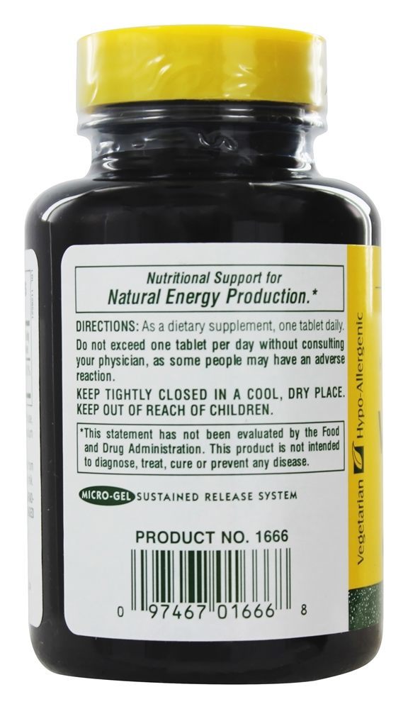 Liberação sustentada de vitamina B6 500 mg. - 90 Tablets Natures Plus - Imagem 3