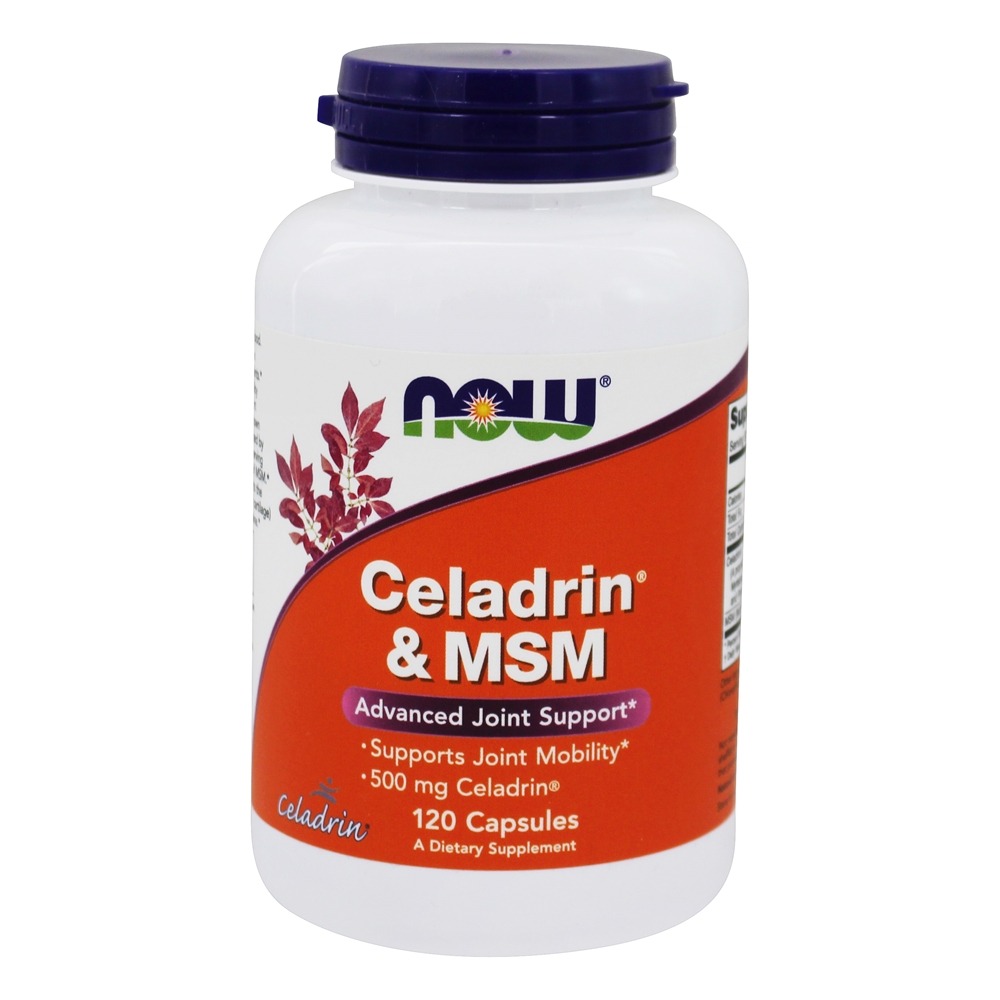Celadrin & MSM Apoio Avançado Para as Articulações 500 mg. - Cápsulas 120 NOW Foods