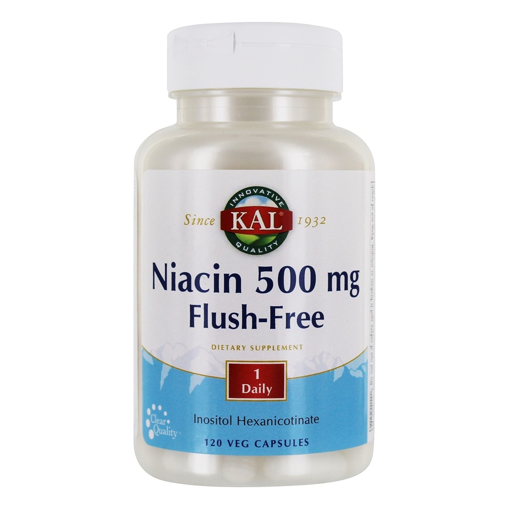 Niacina Flush-Free 500 mg. - Cápsulas vegetarianas 120 Kal