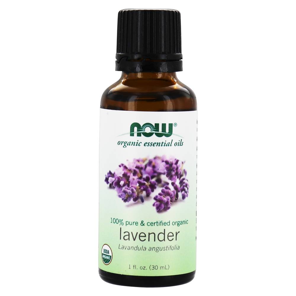100% Pure & Orgânico Essencial óleo Lavanda - 1 fl. oz. NOW Foods