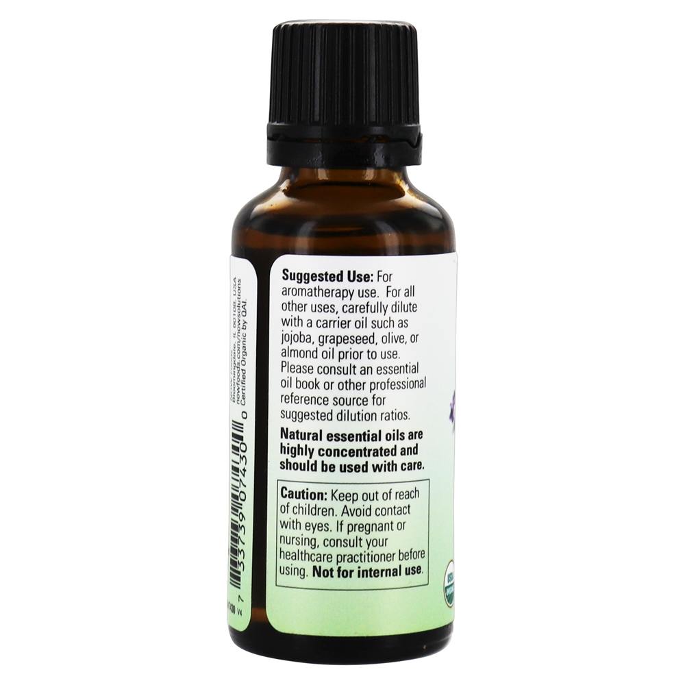 100% Pure & Orgânico Essencial óleo Lavanda - 1 fl. oz. NOW Foods - Imagem 3