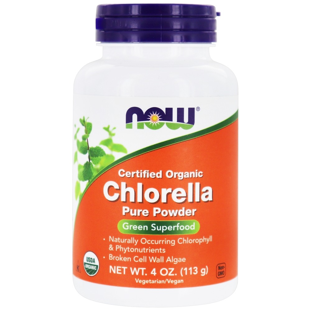 Chlorella orgânica Pure Pó - 4 oz. NOW Foods