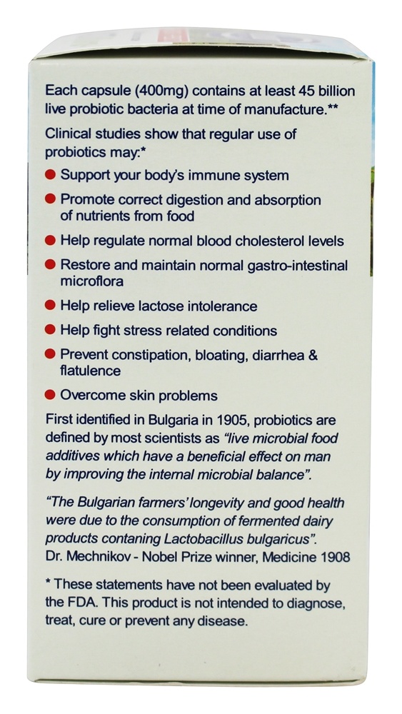 Probiotic + Prebiótico ACTIflora + para saúde imunológica e digestiva 45 Bilhões de UFC - 100 Cápsula (s) vegetal (s) Kendy USA - Imagem 4