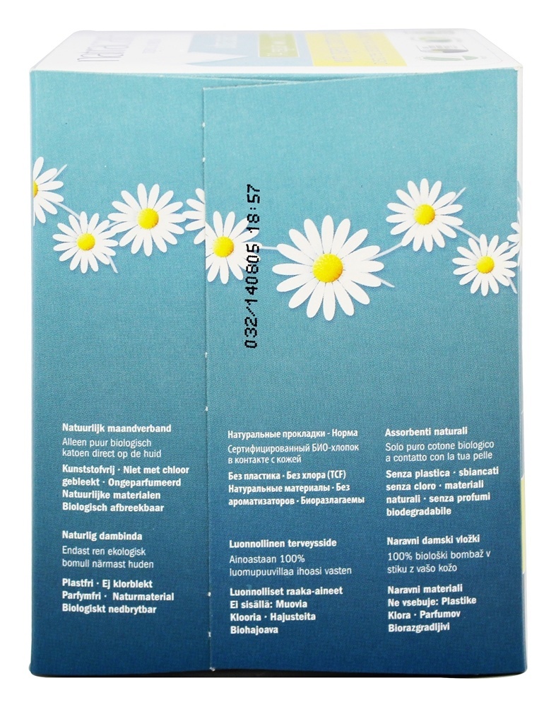 Algodão Natural Feminino Extremista Almofadas Regular com Asas - 14 Almofadas Natracare - Imagem 4