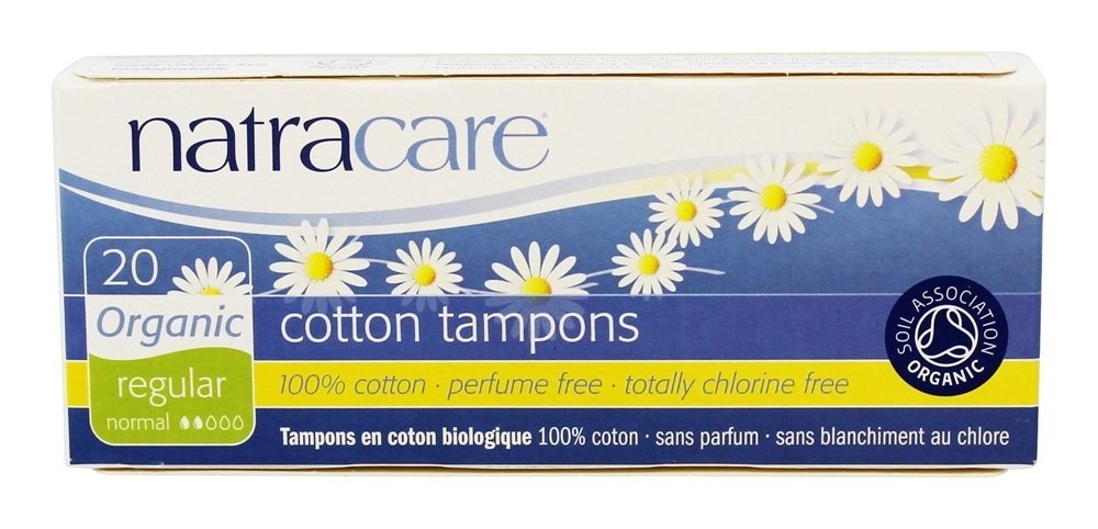 Orgânico 100% Algodão Tampões Regular - 20 Pacote (s) Natracare
