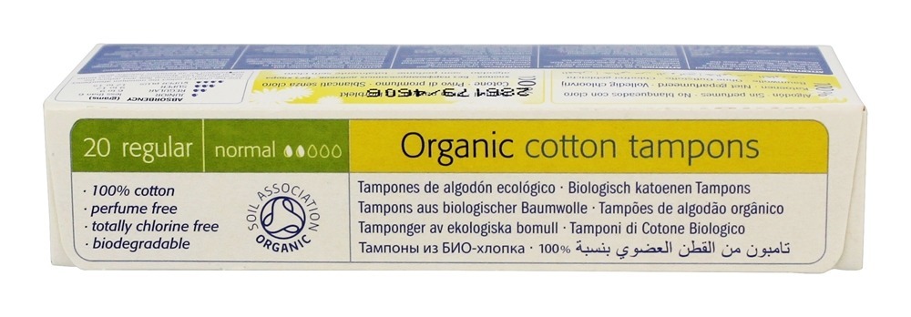 Orgânico 100% Algodão Tampões Regular - 20 Pacote (s) Natracare - Imagem 3