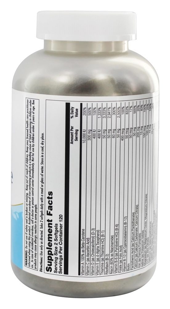 Multivitamínico Suave de Alta Potência - 240 Softgels Kal - Imagem 2