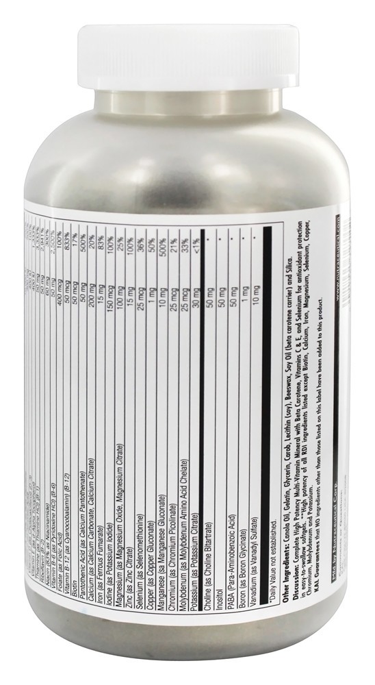 Multivitamínico Suave de Alta Potência - 240 Softgels Kal - Imagem 3