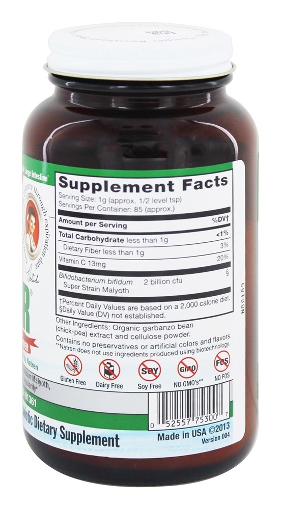 Bifido Fator Probiotic Laticínio Livre Pó - 3 oz. Natren - Imagem 2
