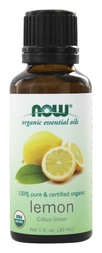 100 % Pure e óleo essencial orgânico Limão - 1 fl. oz. NOW Foods