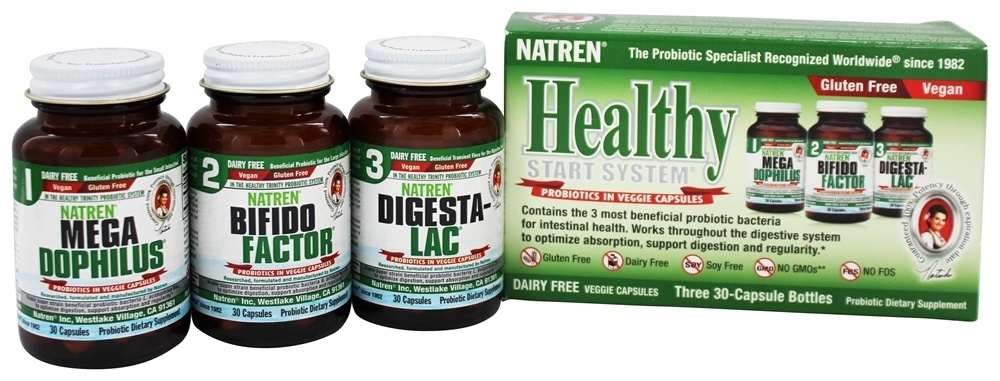 Healthy Start Kit de Probiótico Vegano - Cápsulas 90 Natren