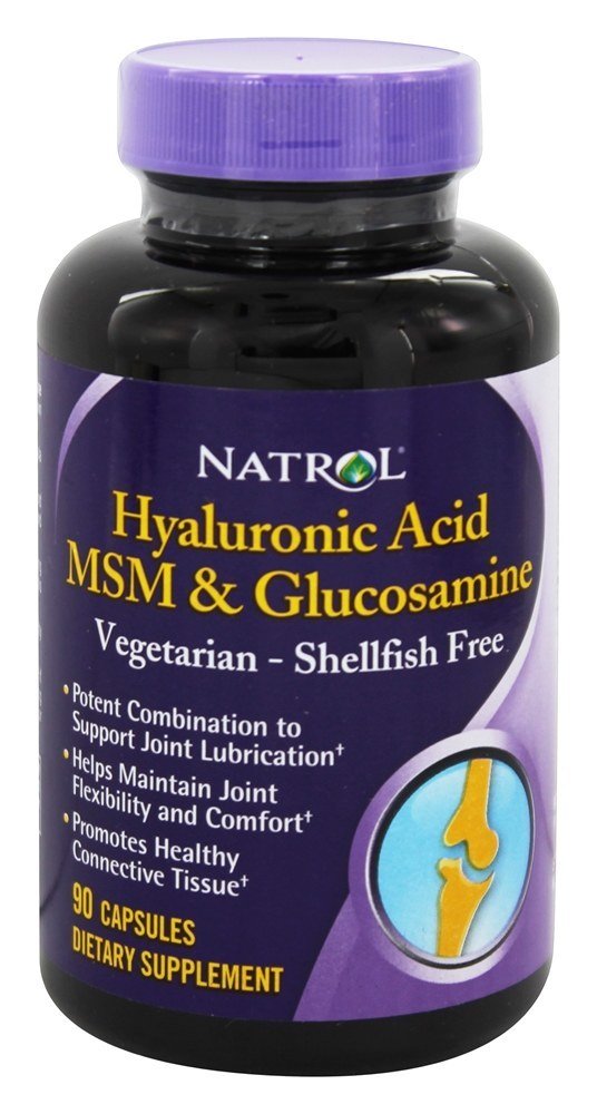 Ácido Hialurônico MSM e Glucosamina - Cápsulas 90 Natrol