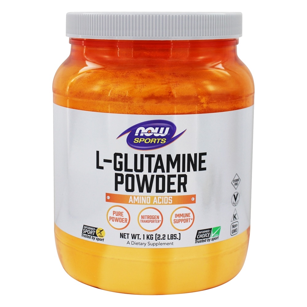 NOW Sports L-Glutamine Powder Aminoácidos - 35.3 oz. NOW Foods