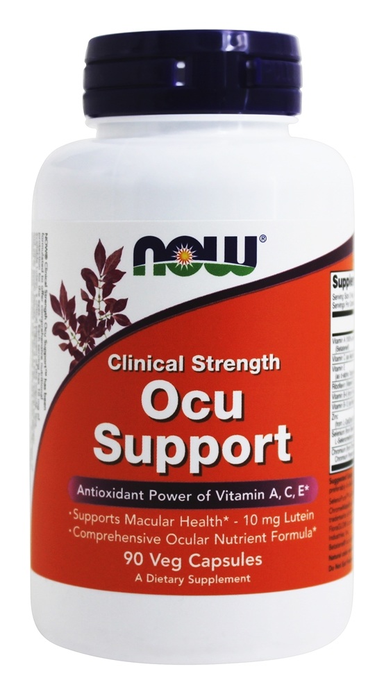 Suporte Ocu Clínico - Cápsulas 90 (anteriormente Suporte Clínico Ocular) NOW Foods